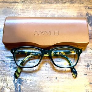Oliver Peoples Ashton Frames in Black with Tortoise Shell Interior